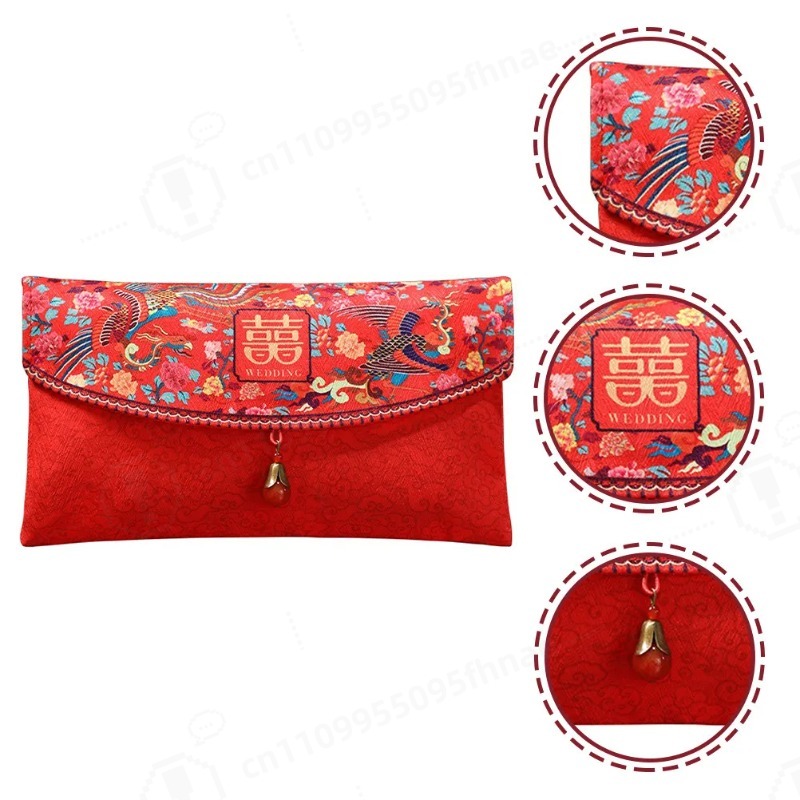 Wedding Envelopes - Envelopes Vermelhos Estilo Chinês, Pacotes Tradicionais