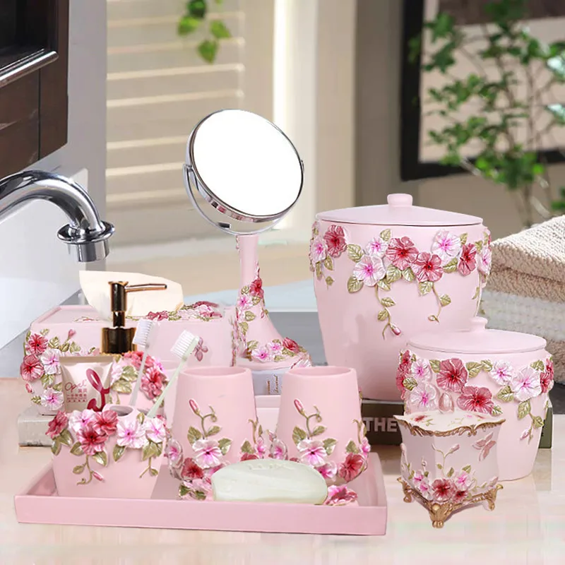 Wedding Bathroom Supply Kit - Conjunto de cinco peças para banheiro,