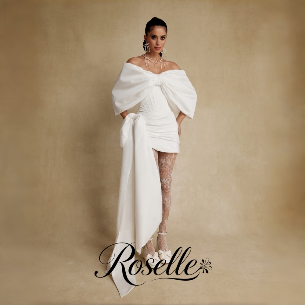 Wedding Qw - Vestido de Noiva Mini Ombro a
