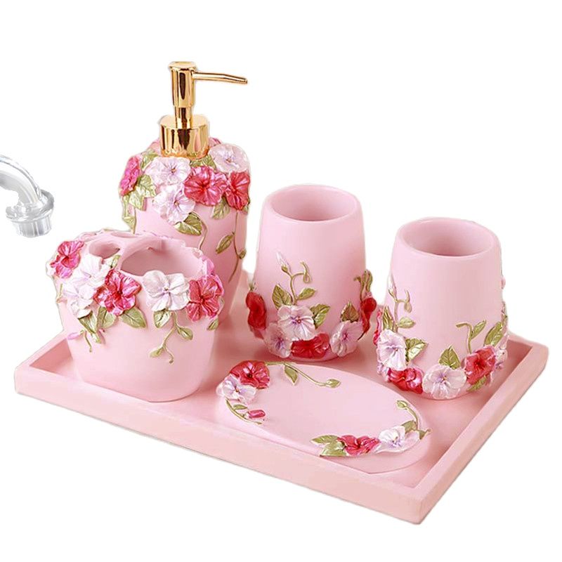 Wedding Bathroom Supply Kit - Kit de presente de casamento-rosa rosa