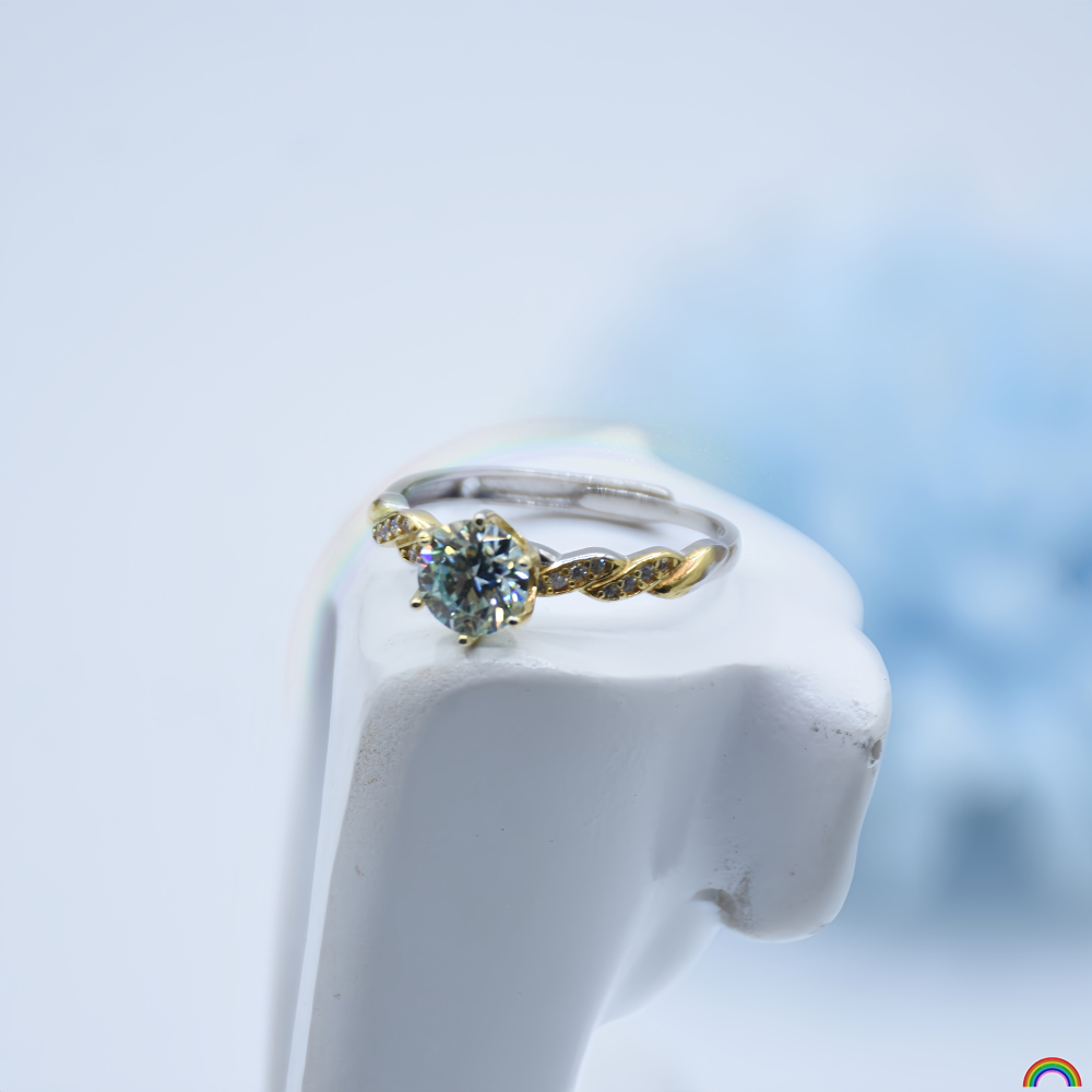 Wedding Superstar - Anel de prata S925 com diamante