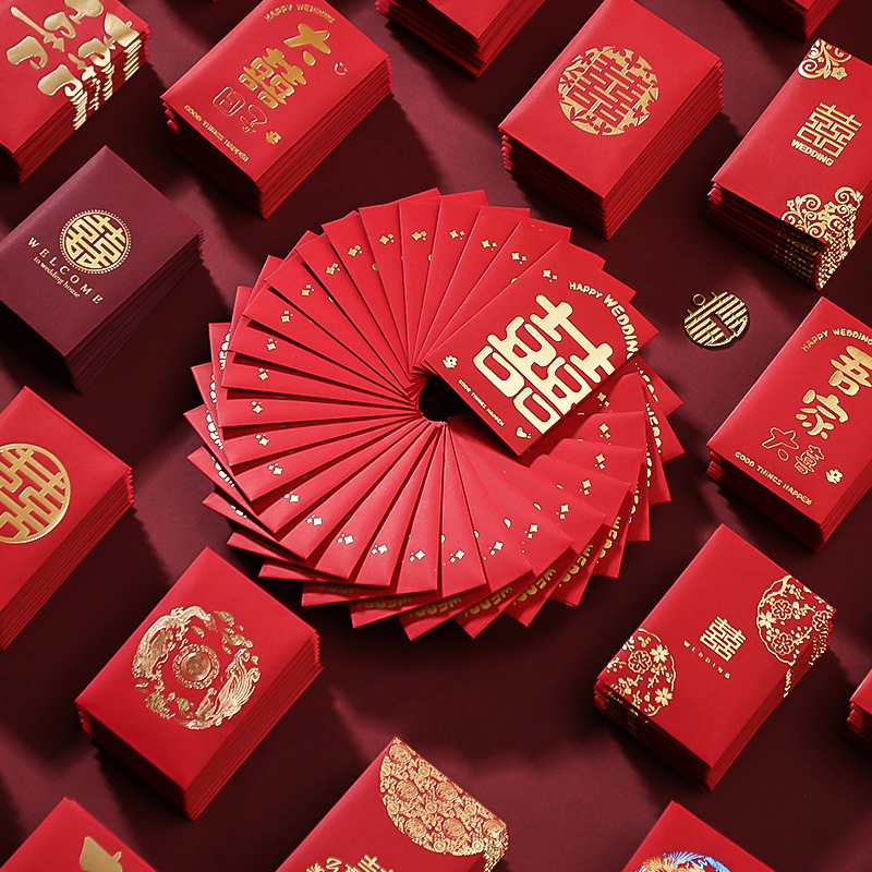 Wedding Envelopes - Ano novo chinês Envelopes vermelhos, padrão