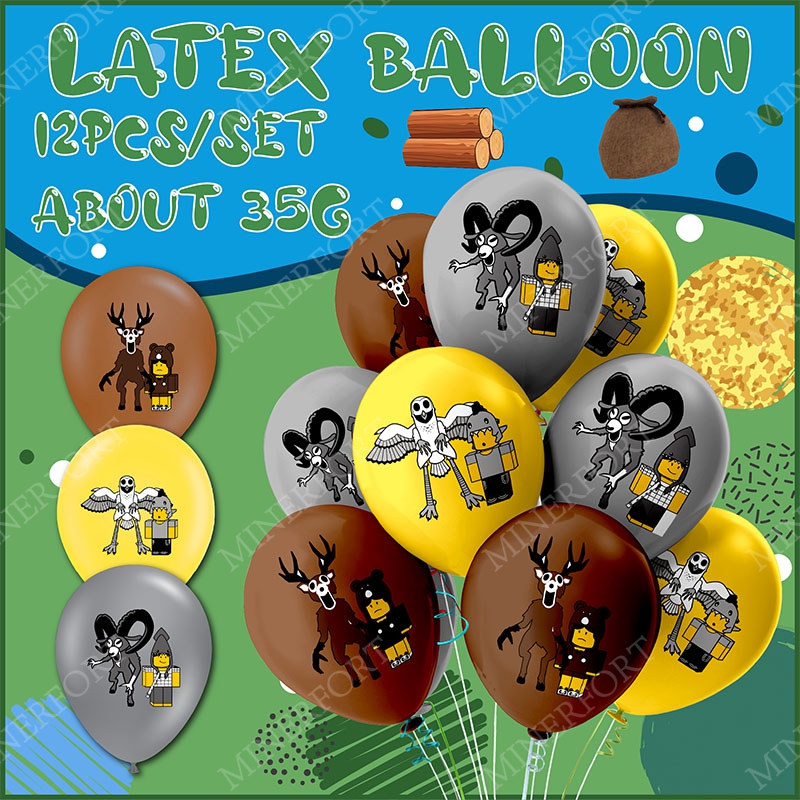 Confetti Balloon Set - Roblox 99 noites na floresta balões