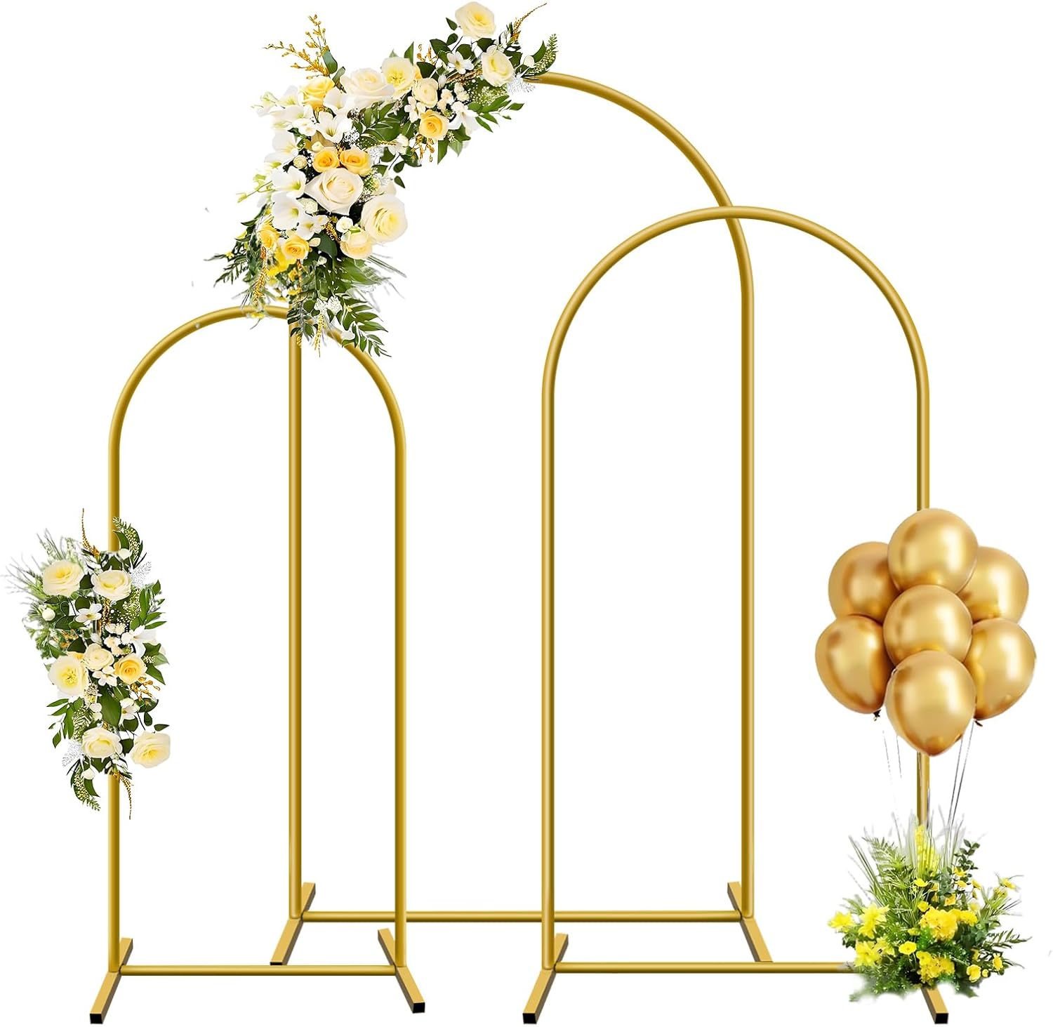 Confetti Balloon Set - 1pc ouro metal arco pano de