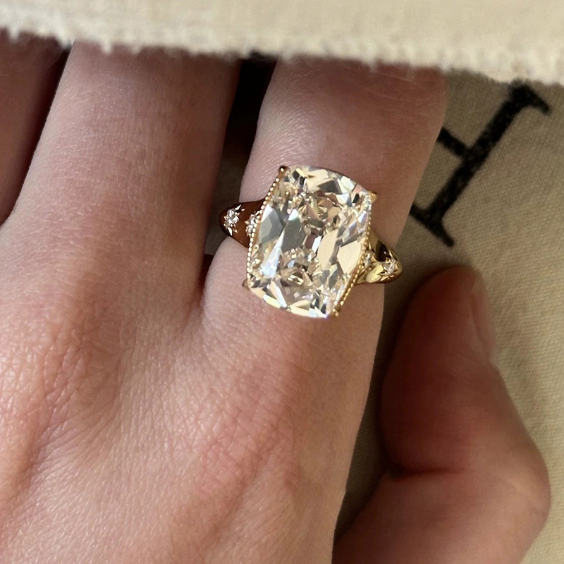 Wedding Superstar - Anel estrela premium de 10 quilates