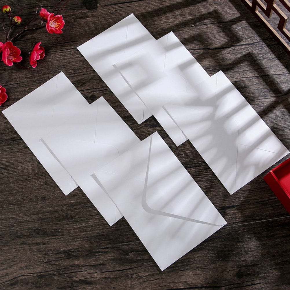 Wedding Envelopes - 50 Envelopes Brancos Tamanho B6, Espessos,