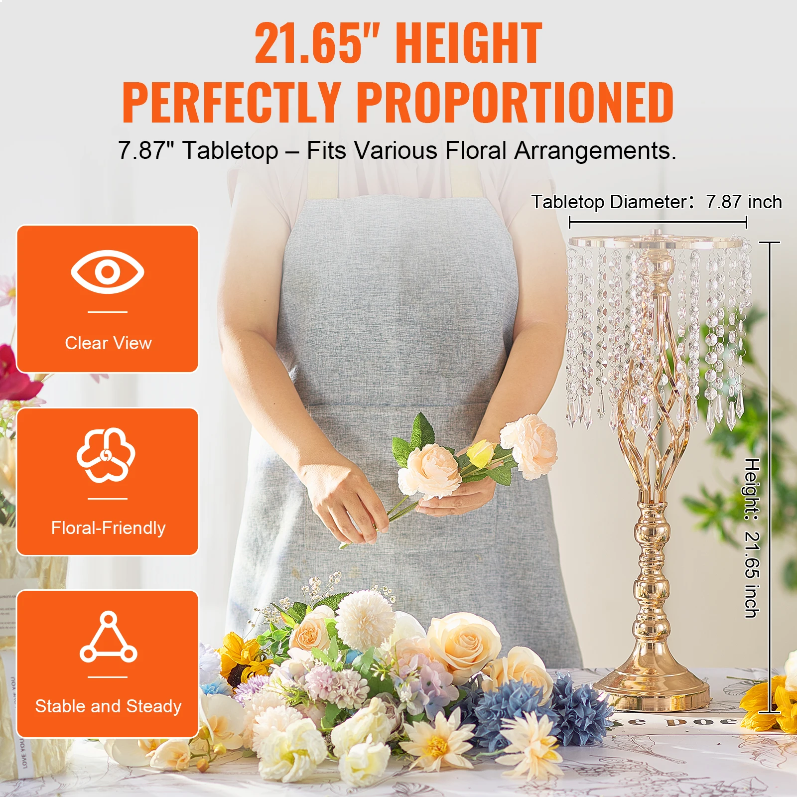 Vevor alto suporte de flores d - Centerpiece Vase Tall avaliação e preço