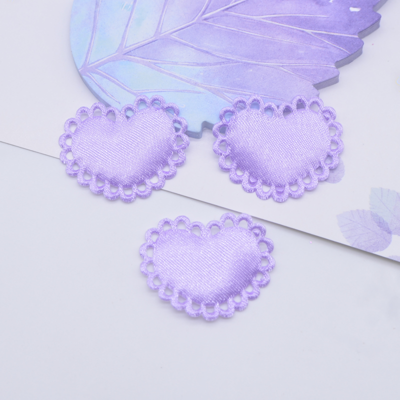 50 pçs 29*24mm coração pano ac - Wedding Superstar avaliação e preço