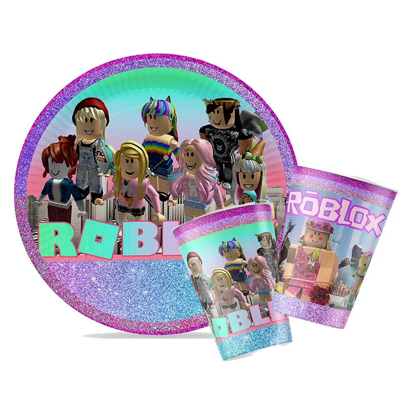 Roblox menina decorações para  - Confetti Balloon Set avaliação e preço
