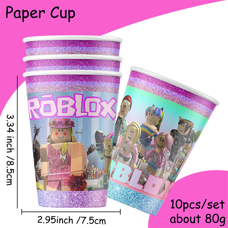 Roblox menina decorações para  - Confetti Balloon Set avaliação e preço