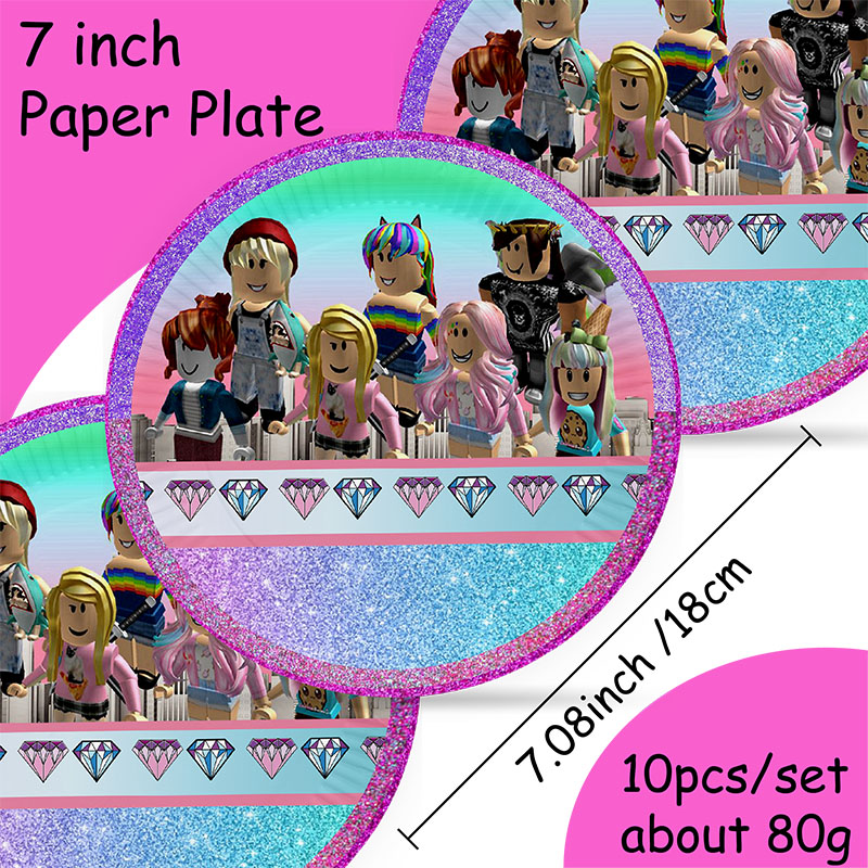 Roblox menina decorações para  - Confetti Balloon Set avaliação e preço
