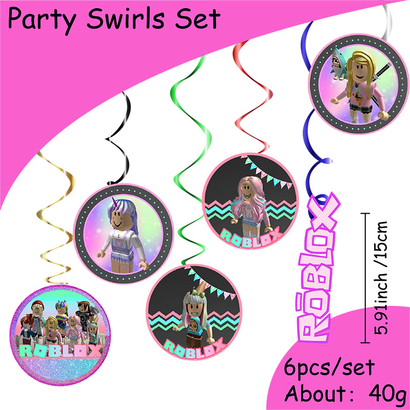 Roblox menina decorações para  - Confetti Balloon Set avaliação e preço