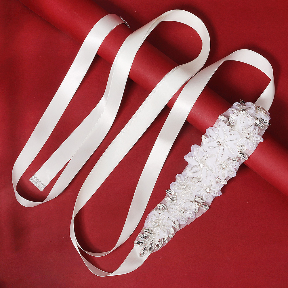 Cinto de Noiva Floral 3D Român - Bridal Sash Ribbon avaliação e preço