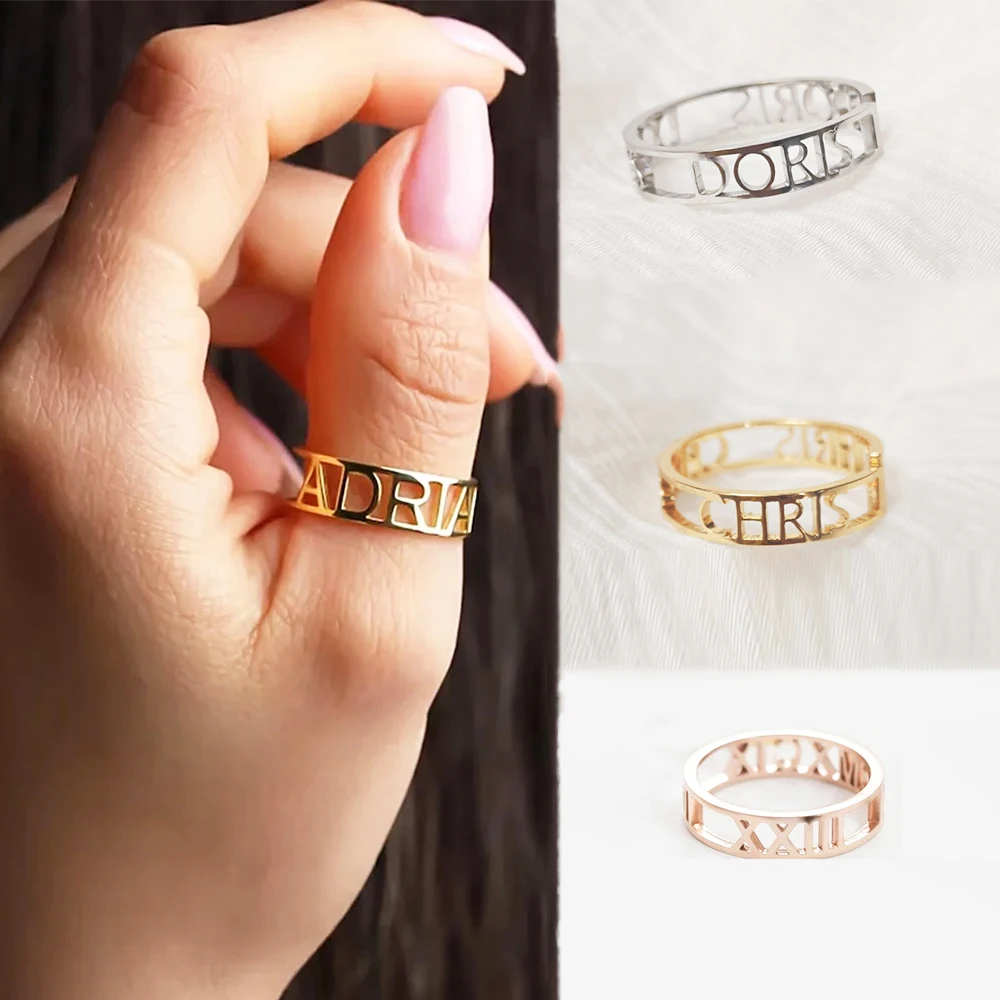 Anel aberto com nome de letra  - Wedding Zone avaliação e preço