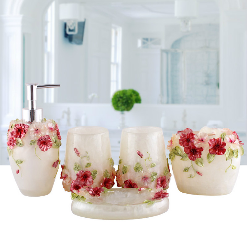 Kit de banheiro de resina em r - Wedding Bathroom Supply Kit avaliação e preço