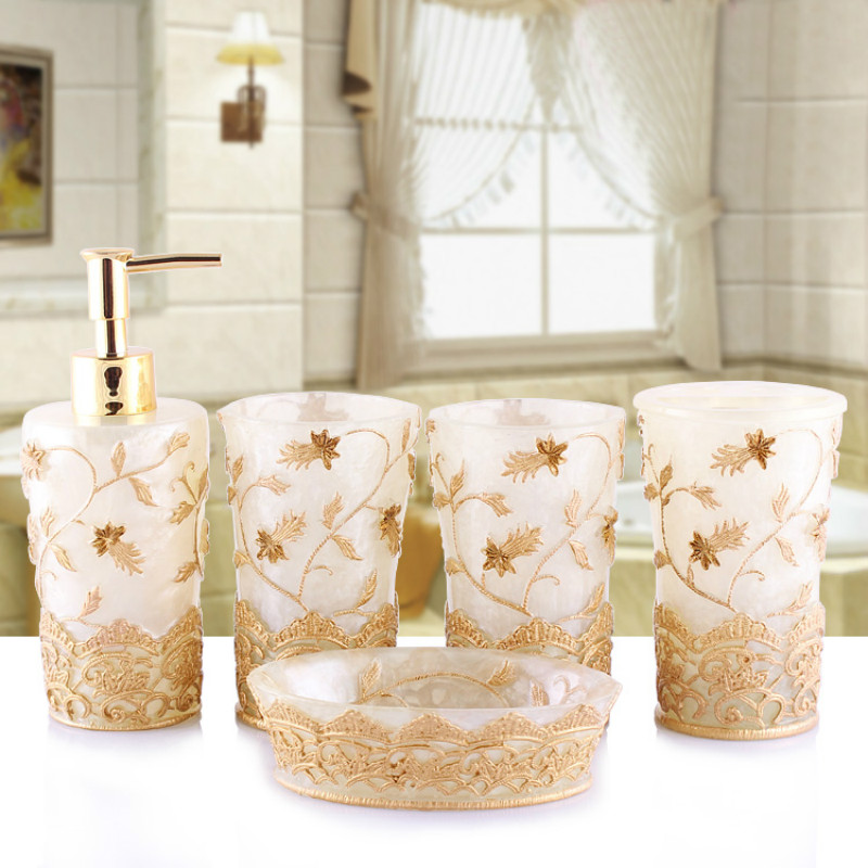Kit de banheiro de resina em r - Wedding Bathroom Supply Kit avaliação e preço