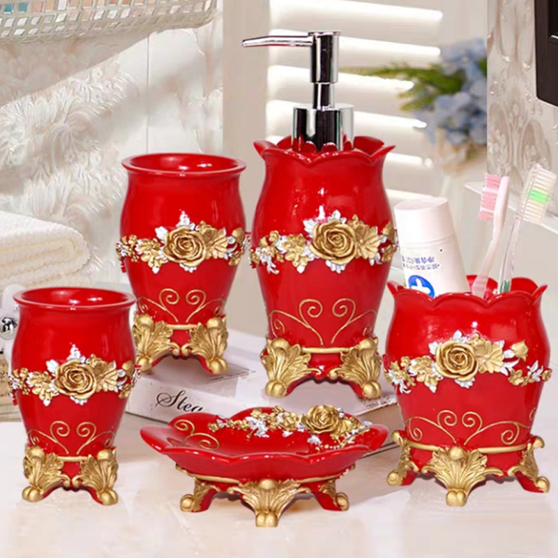 5 pçs moda suprimentos de banh - Wedding Bathroom Supply Kit avaliação e preço