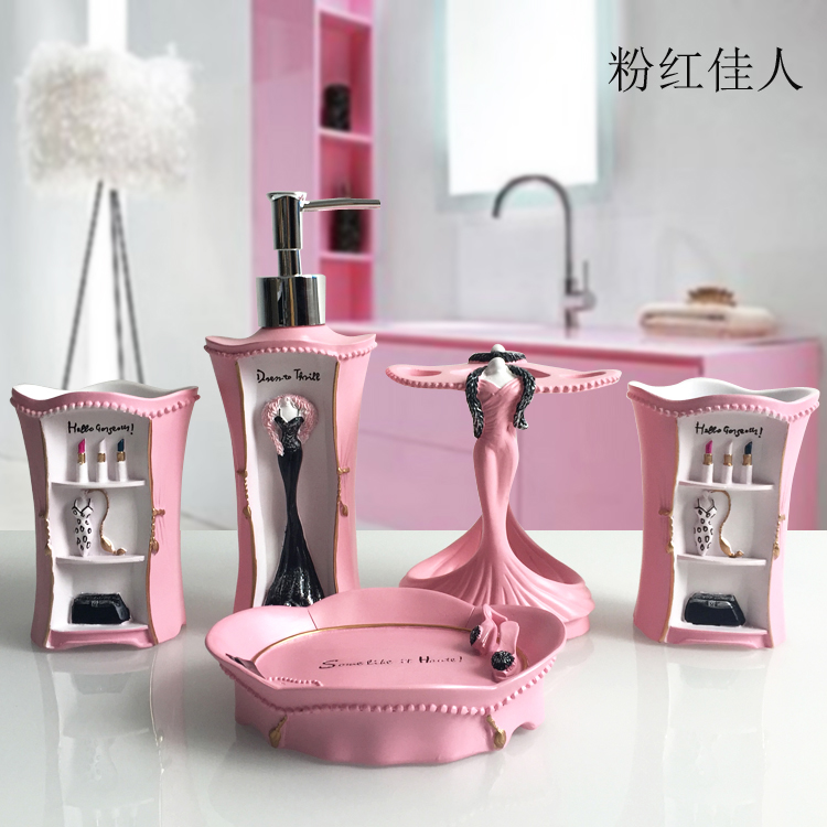 5 pçs moda suprimentos de banh - Wedding Bathroom Supply Kit avaliação e preço