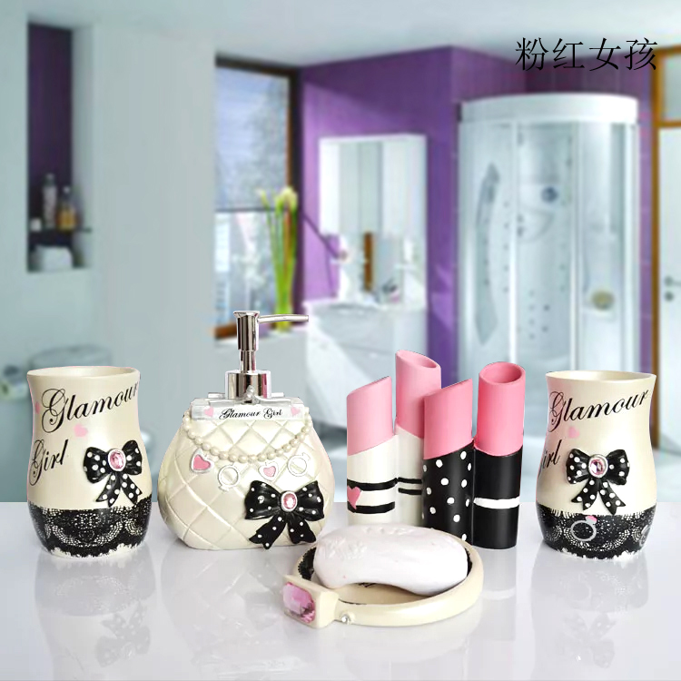 5 pçs moda suprimentos de banh - Wedding Bathroom Supply Kit avaliação e preço
