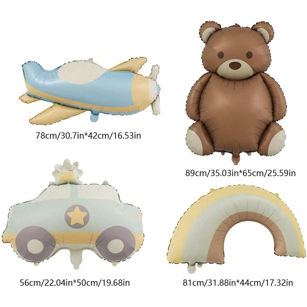 Grande fosco urso marrom folha - Confetti Balloon Set avaliação e preço