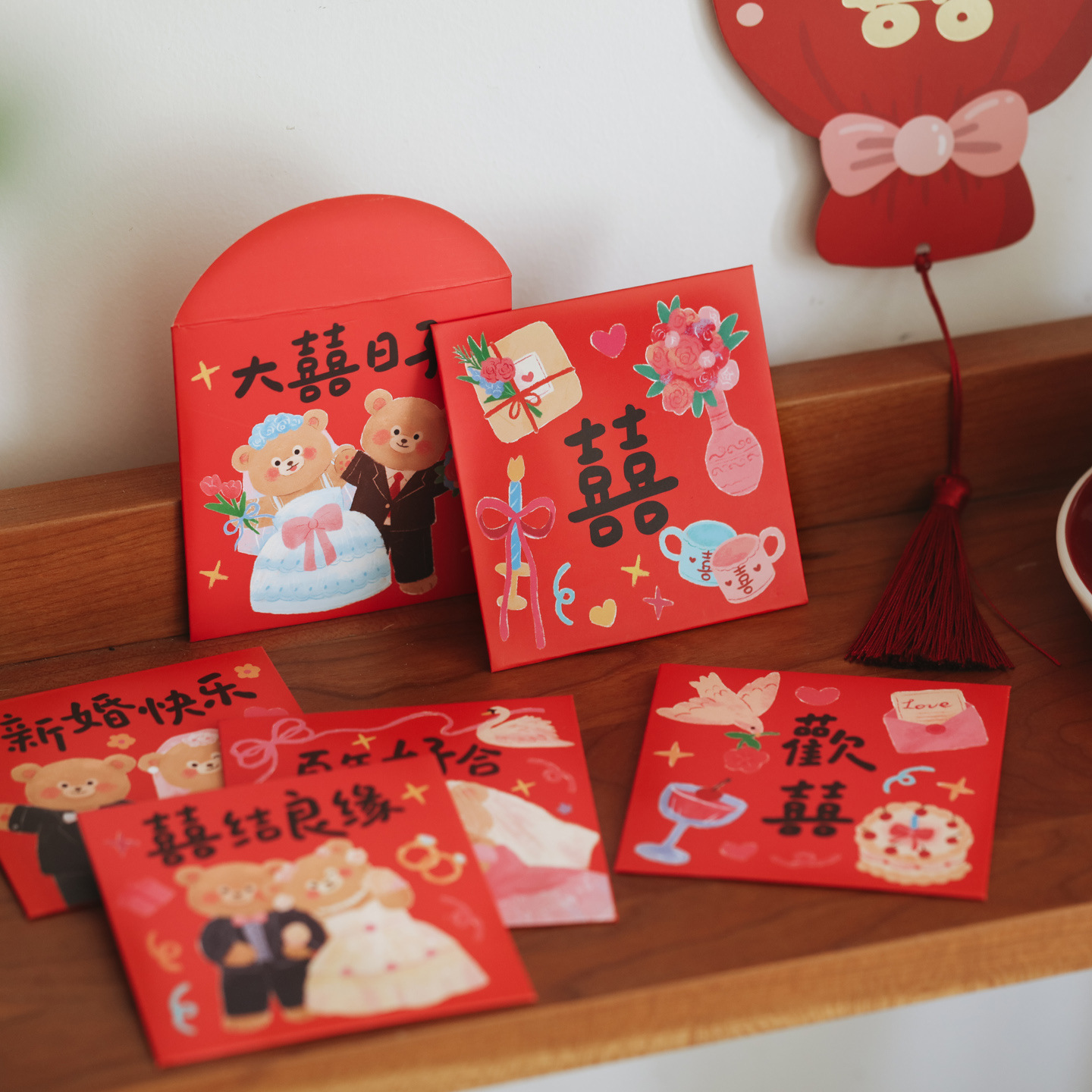 6 Peças Mini Envelope Vermelho - Wedding Envelopes avaliação e preço