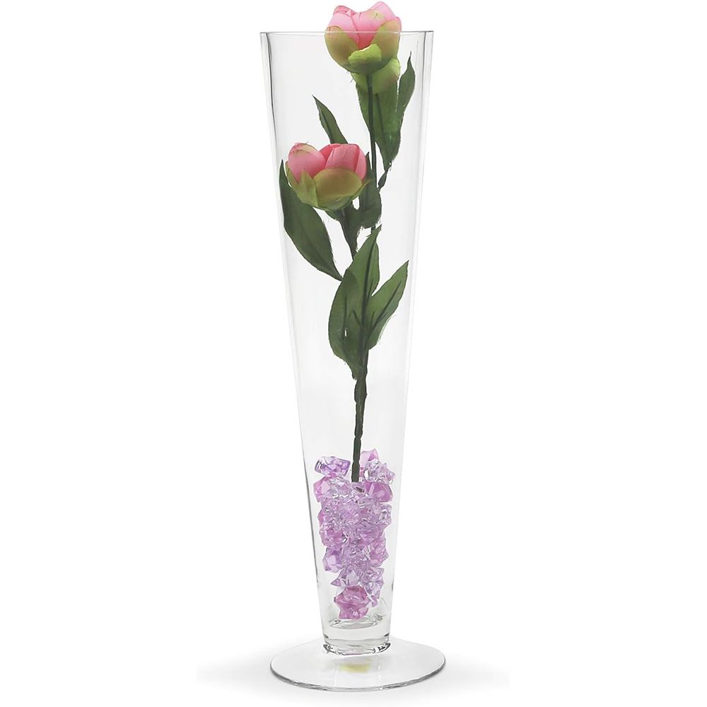 Vaso de Vidro Trompete WGV a G - Centerpiece Vase Tall avaliação e preço